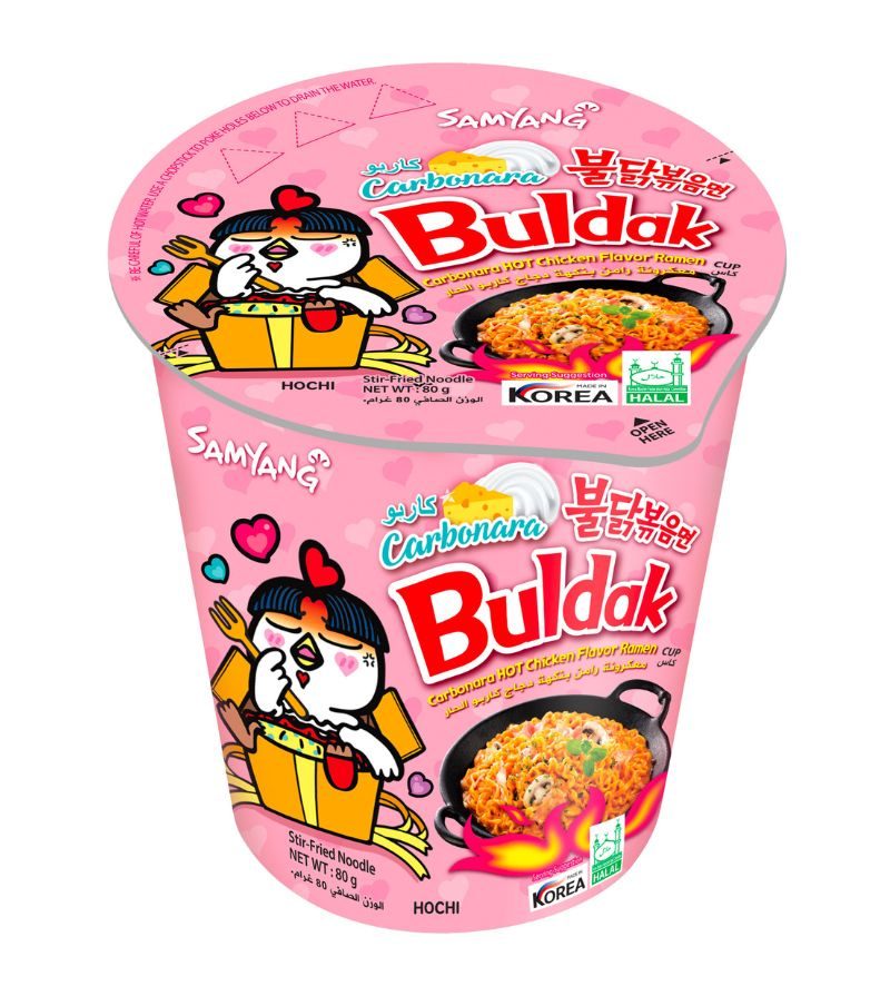 SAMYANG – Buldak Hot Chicken Carbonara Cup  – 80Gr