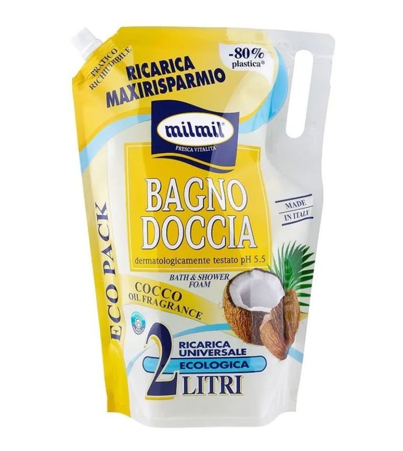 MIL MIL – Ricarica Bagnoschiuma Cocco – 2Lt