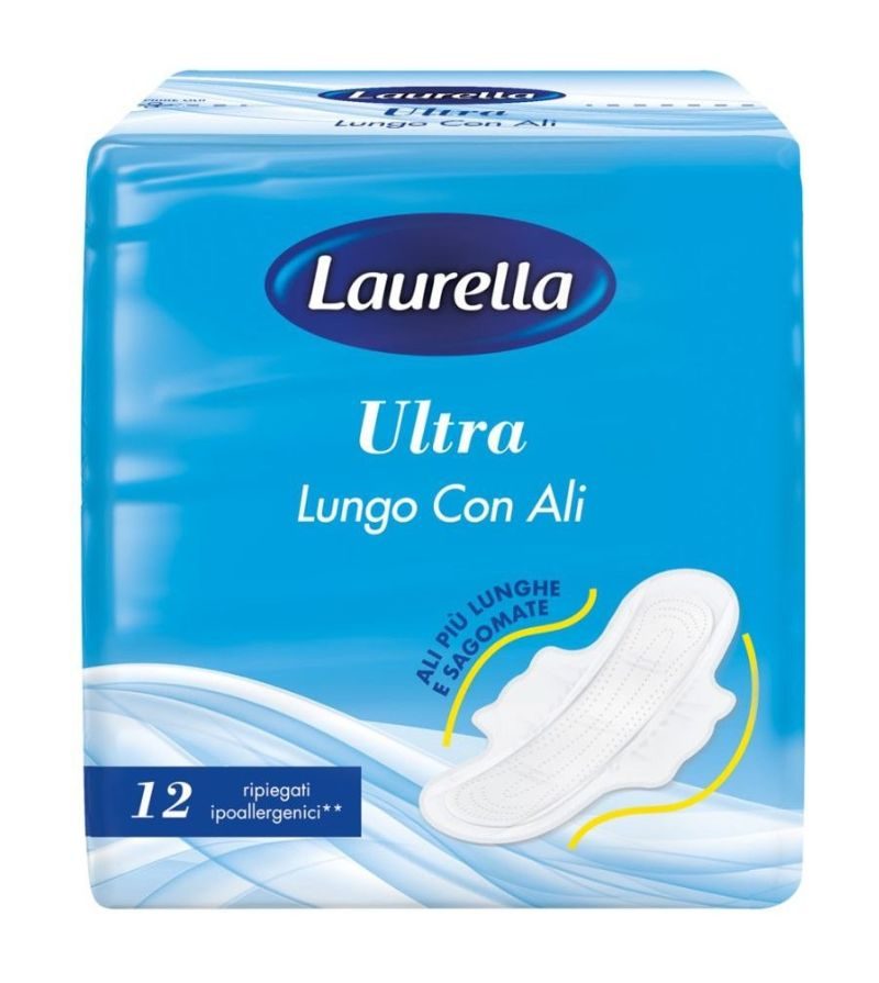 LAURELLA – Assorbenti Ultra Lungo Con Ali – 12Pz