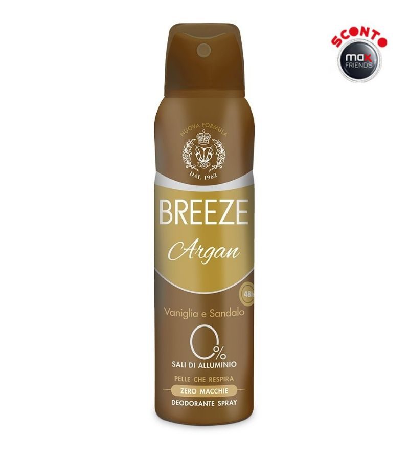 BREEZE – Deodorante Spray Argan – 150Ml