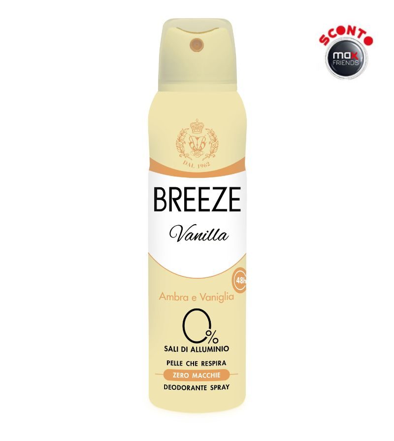 BREEZE – Deodorante Spray Vanilla – 150Ml
