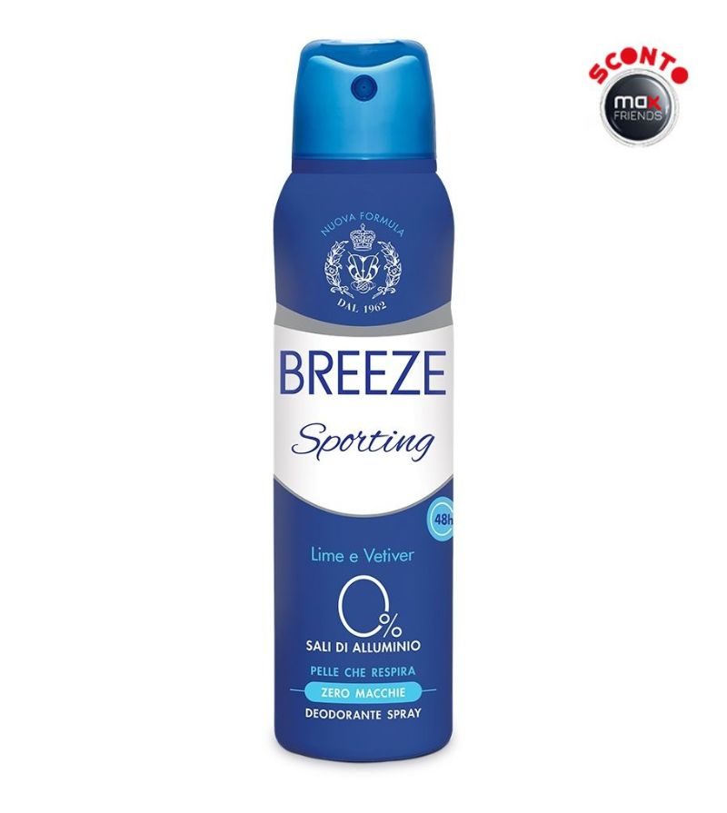 BREEZE – Deodorante Spray Sporting – 150Ml