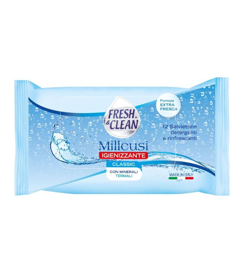 FRESH e CLEAN – Salviette Milleusi – 12Pz