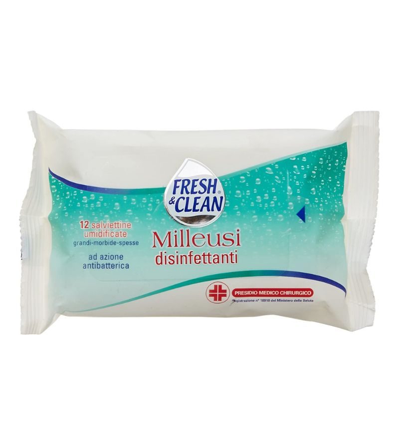FRESH e CLEAN – Salviette Disinfettanti – 12Pz