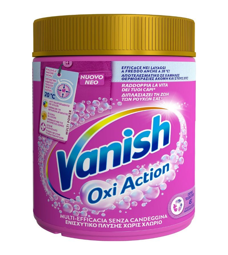 VANISH – Smacchiatore In Polvere Rosa – 500Gr