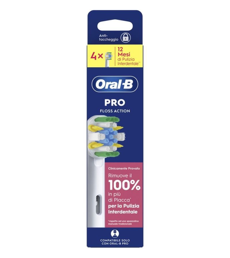 ORAL B – Ricarica Spazzolino Elettrico Floss – 4Pz