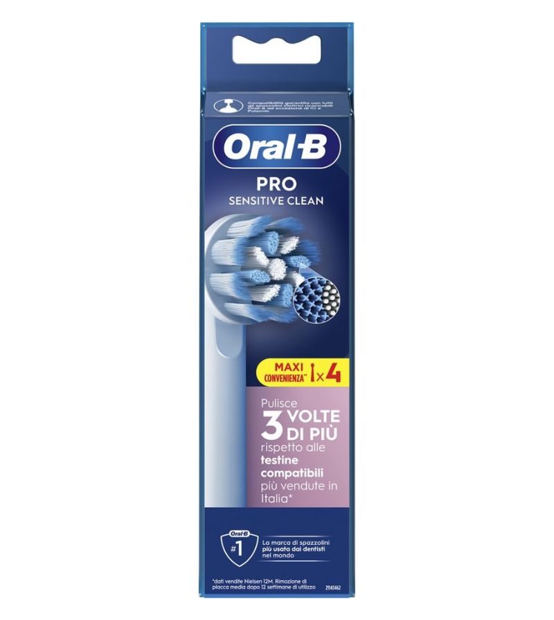 ORAL B – Ricarica Spazzolino Elettrico Sensitive – 4Pz