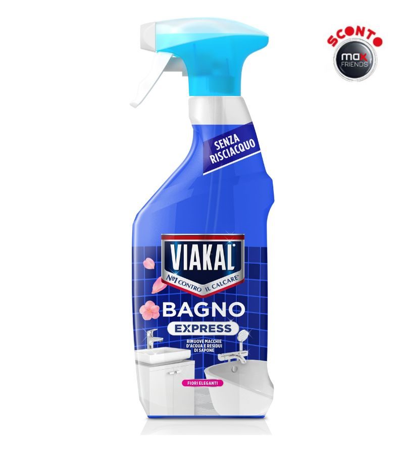 VIAKAL – Anticalcare Spray Express Bagno Fiori Eleganti – 470Ml