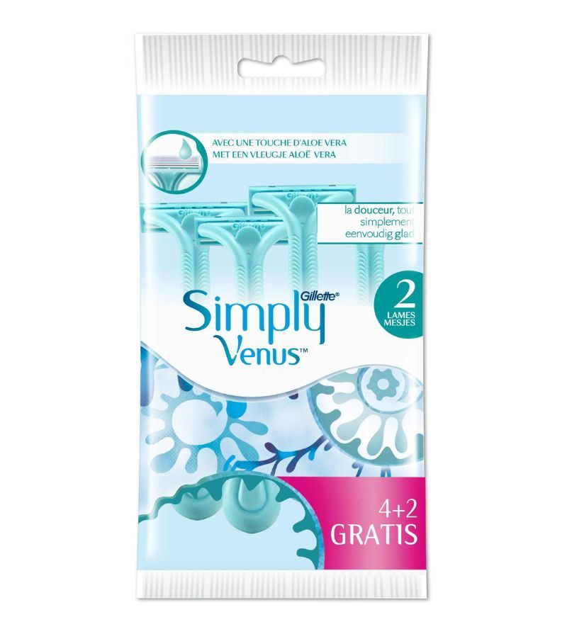 GILLETTE – Rasoio Usa E Getta Venus Simply2 – 4+2Pz