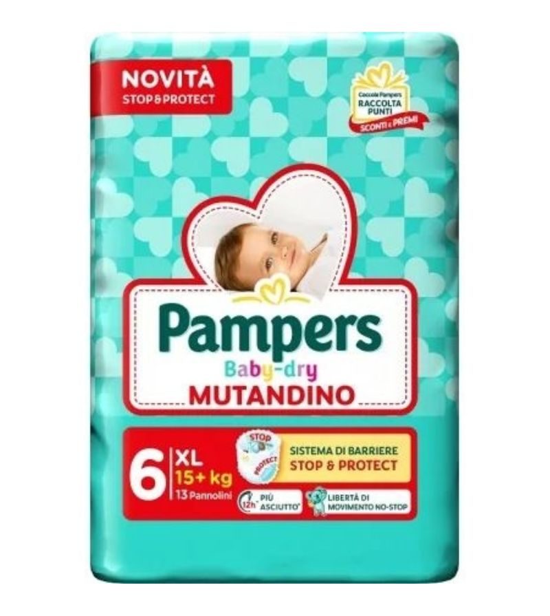PAMPERS – Pannolini Baby Dry Mutandino Xl – 13Pz