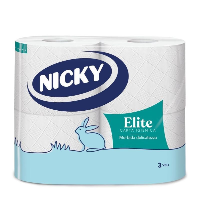NICKY – Carta Igienica Elite – 4 Rotoli