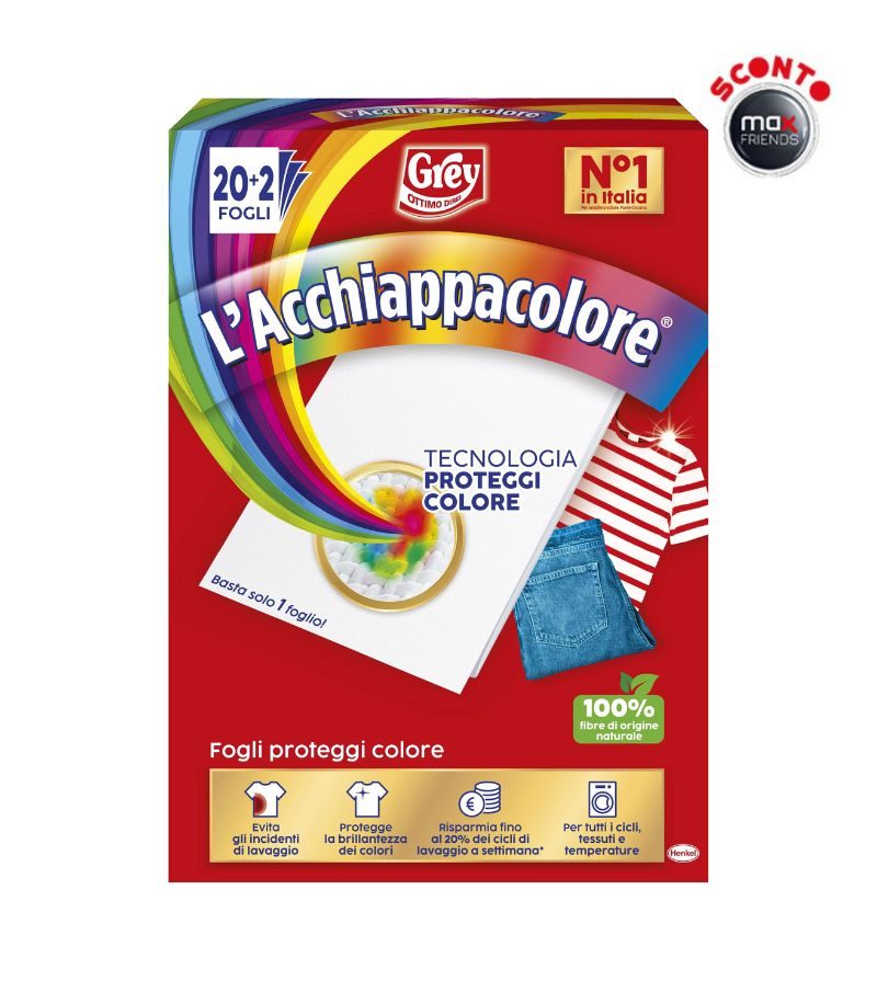 GREY – Acchiappacolore – 20+2 Fogli
