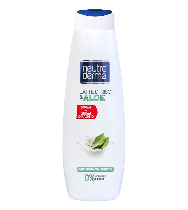 NEUTRODERMA – Bagnoschiuma Aloe E Latte Di Riso – 750Ml