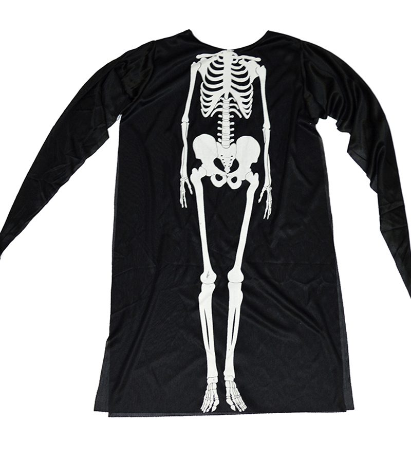 COSTUME HALLOWEEN – Vestito Scheletro Bimbo 4/6 Anni