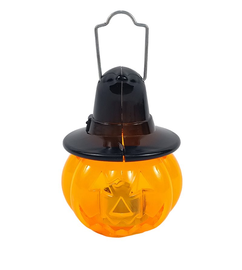 DECORAZIONE HALLOWEEN – Zucca Con Cappello Luminosa
