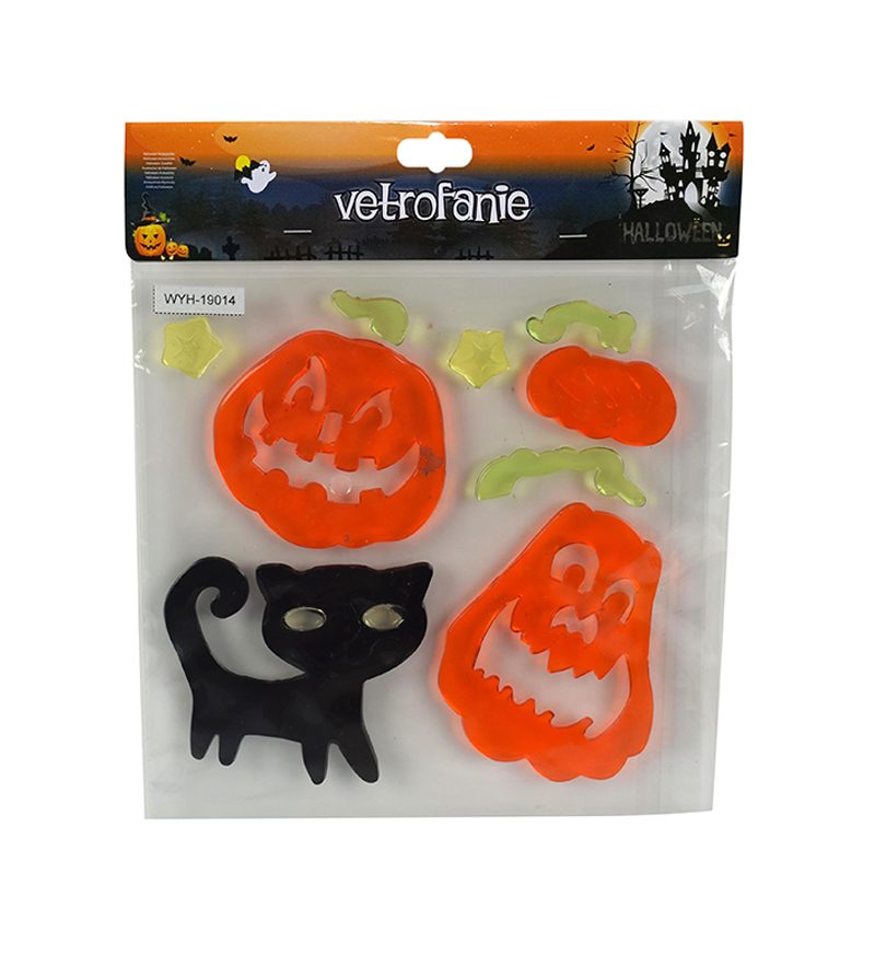 DECORAZIONE HALLOWEEN – Vetrofania 4 Soggetti Assortiti