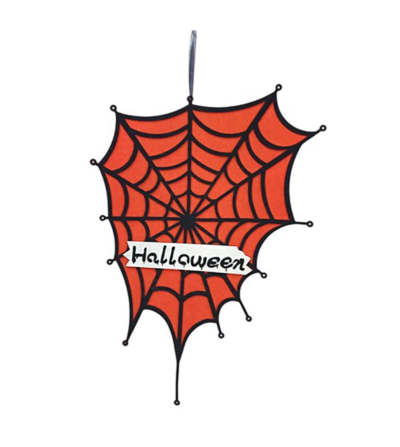 DECORAZIONE HALLOWEEN – Ragnatela In Ovatta Da Appendere