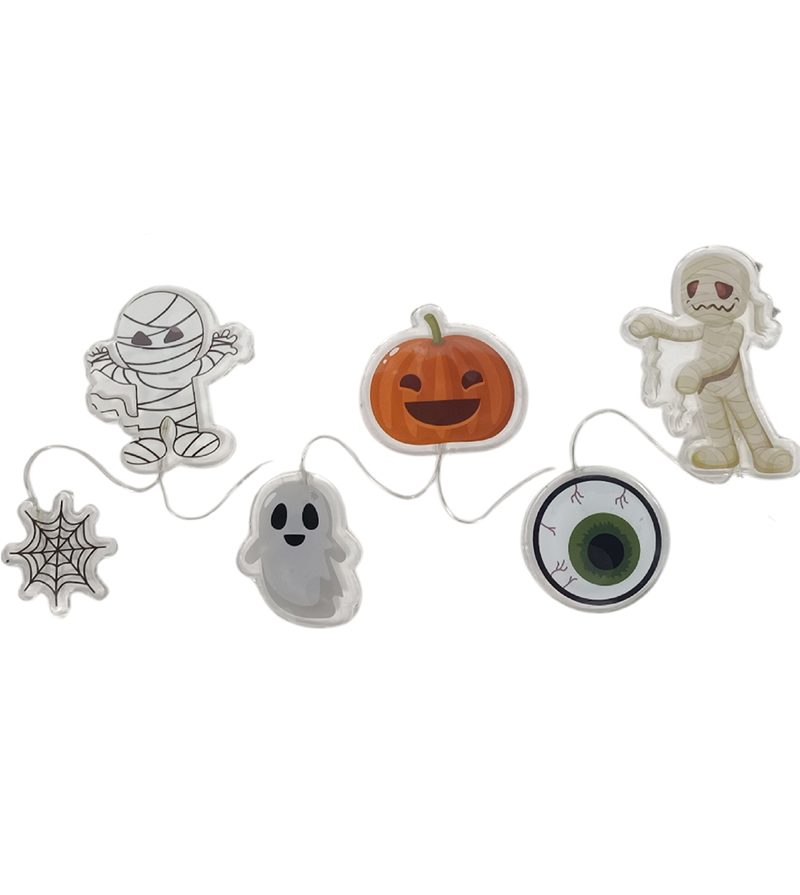 DECORAZIONE HALLOWEEN – Vetrofania Soggetti Assortiti Con Luce