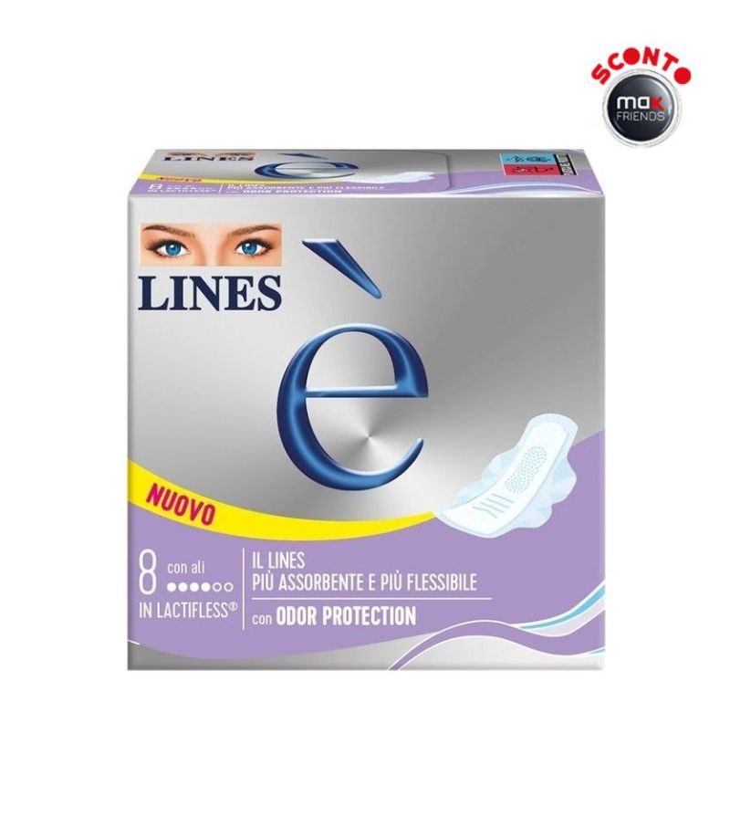 LINES È – Assorbenti Con Ali – 8Pz