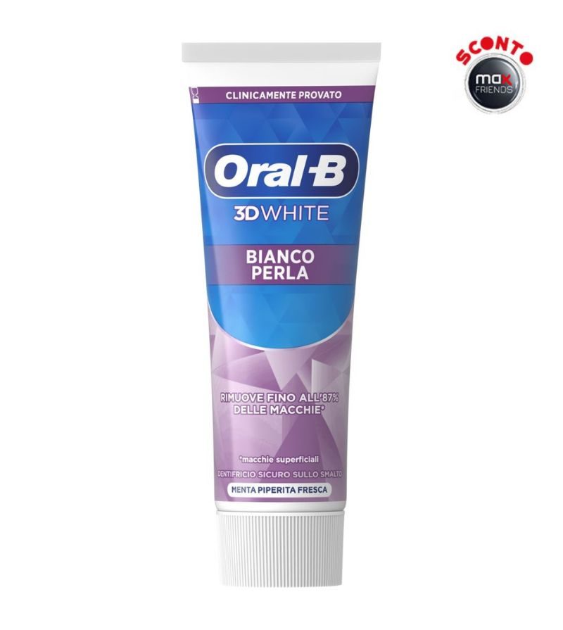 ORAL B – Dentifricio 3D White Bianco Perla – 75Ml