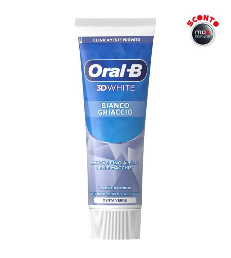 ORAL B – Dentifricio 3D White Bianco Ghiaccio – 75Ml