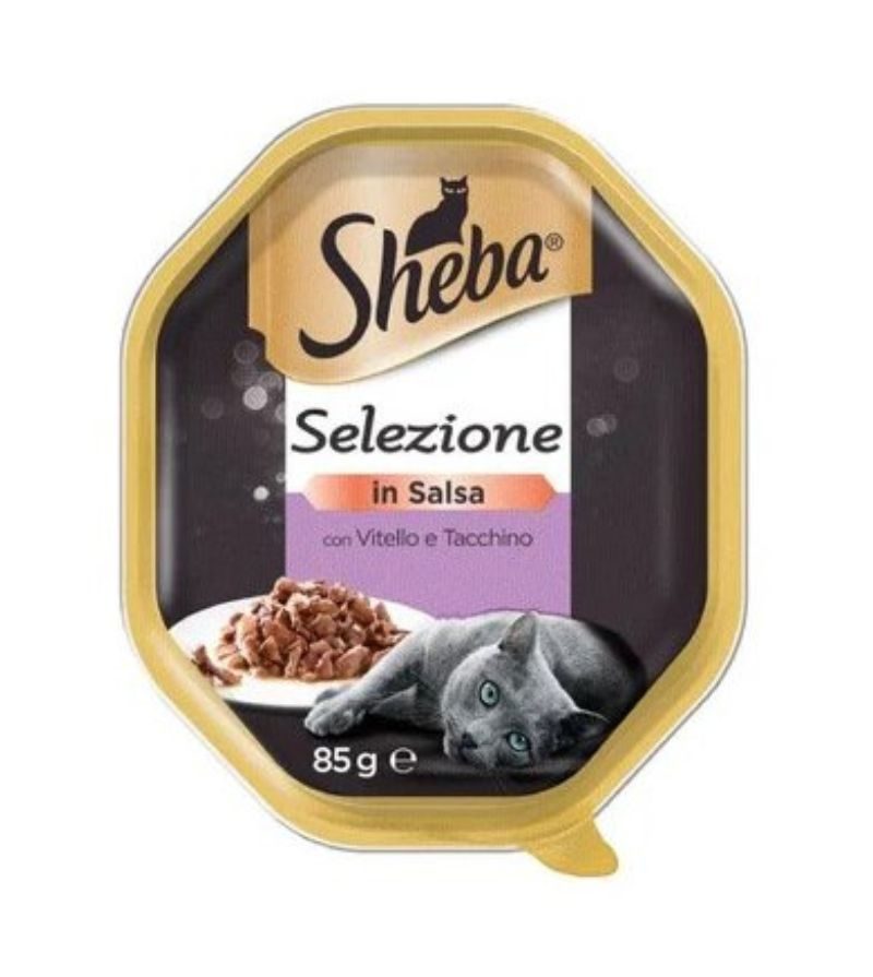 SHEBA – Selezione In Salsa Con Vitello E Tacchino – 85Gr