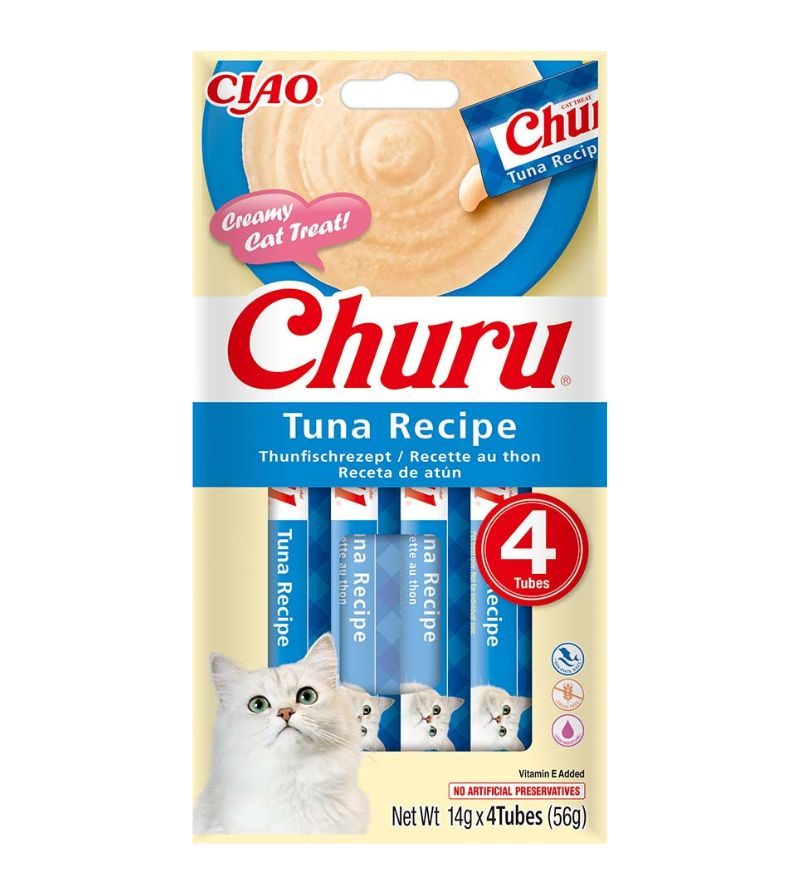 CHURU – Snack Cremoso Con Tonno – 4Pz
