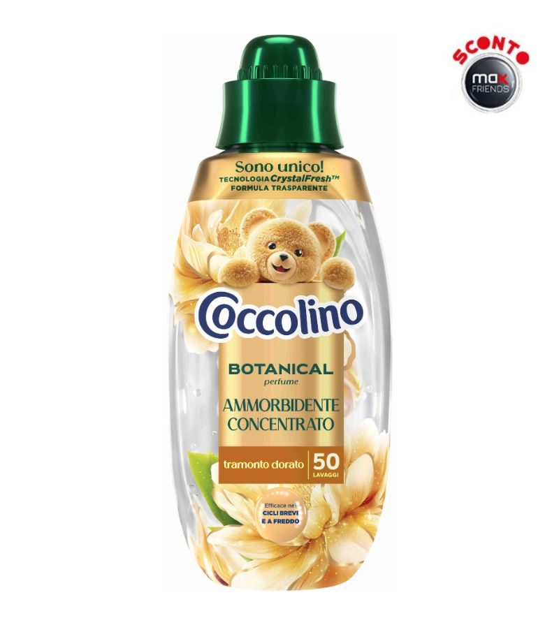 COCCOLINO – Ammorbidente Concentrato Tramonto Dorato 50Lav – 750Ml