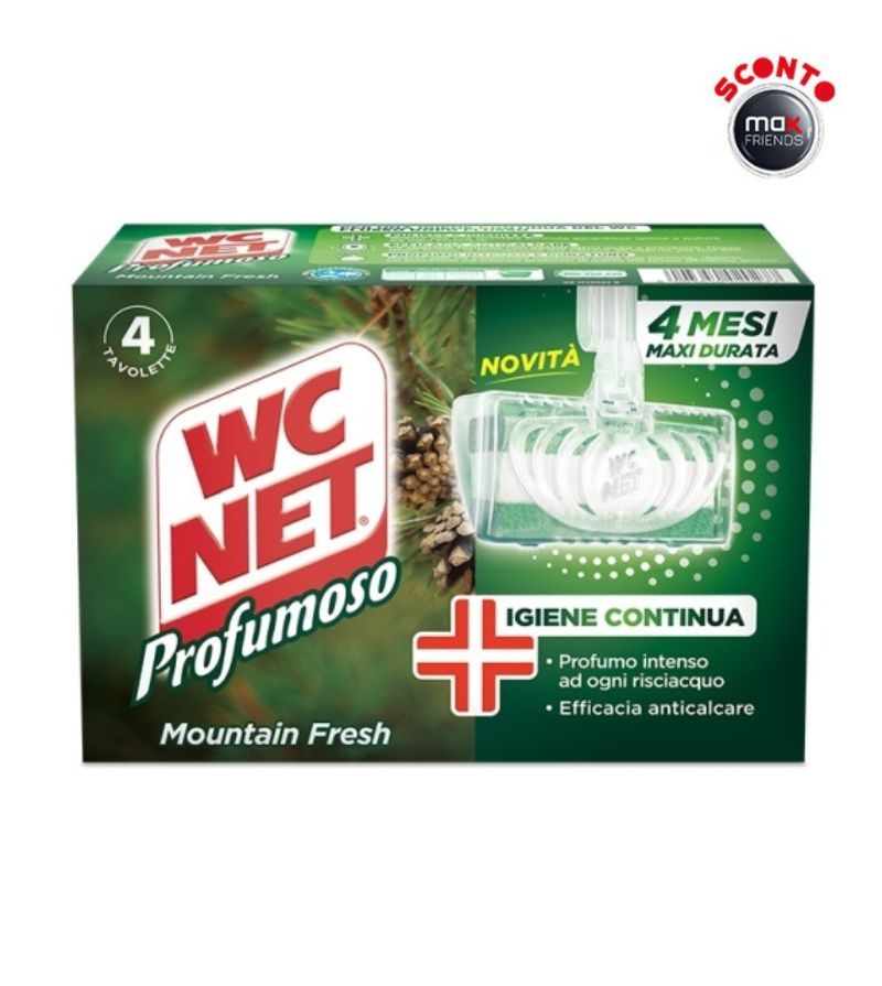 WC NET – Tavoletta Profumoso Mountain – 4Pz