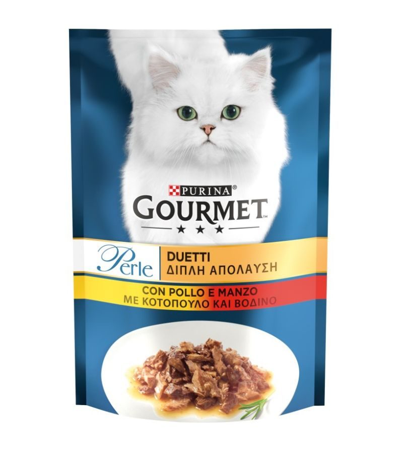 GOURMET – Perle Duetti Di Carne Con Manzo E Pollo – 85Gr