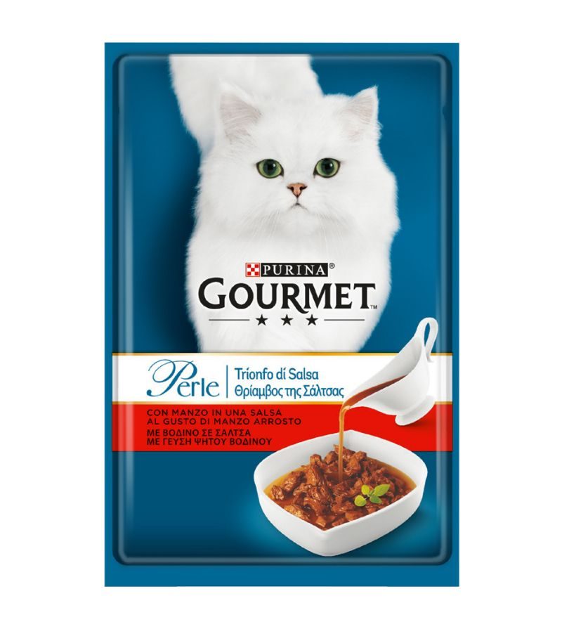GOURMET – Perle Trionfo Di Salsa Con Manzo – 85Gr