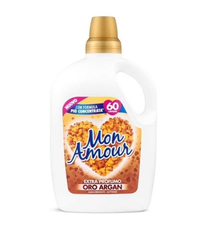 MON AMOUR – Ammorbidente Oro E Argan 60Lav – 3Lt