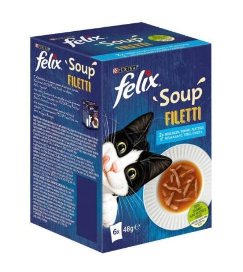 FELIX – Soup Time Filetti Multipack Selezioni Deliziose Con Pesci – 6X48Gr