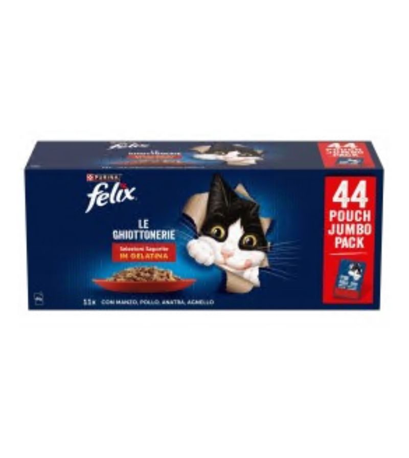 FELIX – Multipack Ghiottonerie Selezioni Saporite In Gelatina – 44Pz