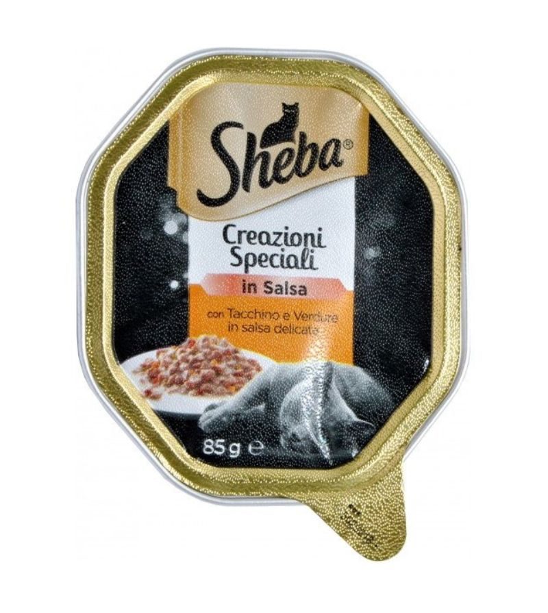 SHEBA – Creazioni Speciali In Salsa Con Tacchino E Verdure – 85Gr
