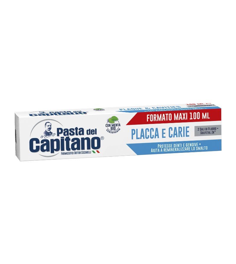 CAPITANO – Dentifricio Placca E Carie Bio – 100Ml