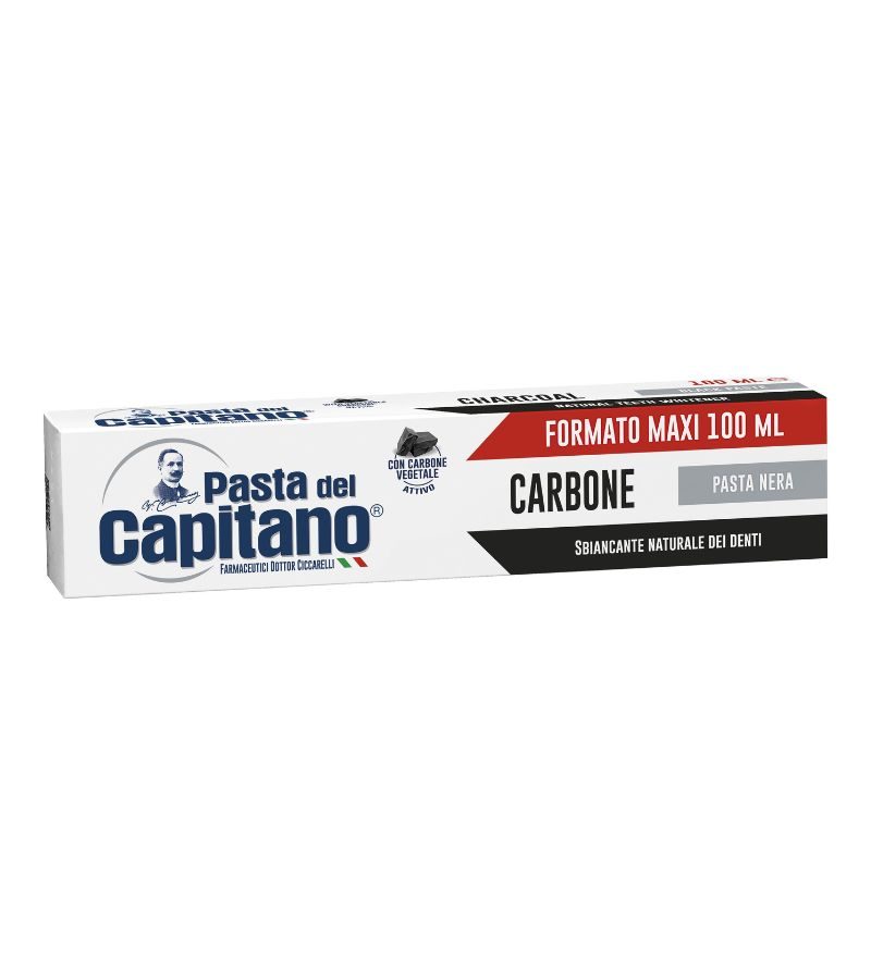 CAPITANO – Dentifricio Carbone Vegetale Bio – 100Ml
