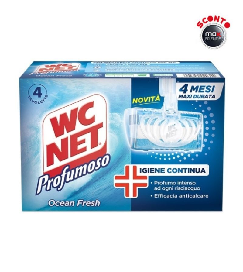 WC NET – Tavoletta Profumoso Ocean – 4Pz