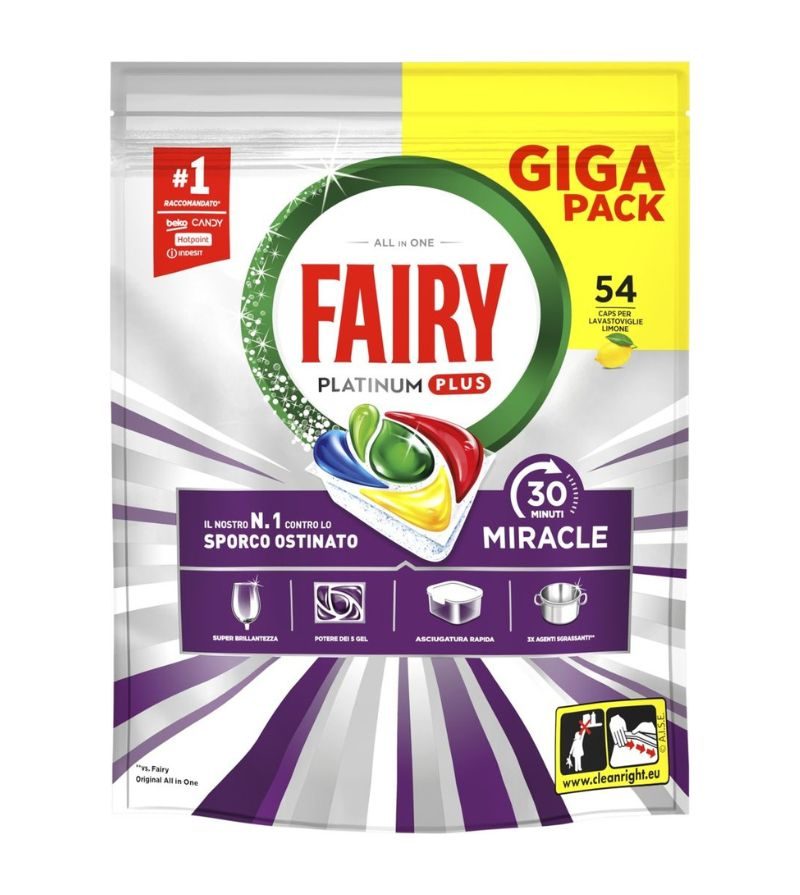 FAIRY – Miracle Caps Lemon – 54Pz