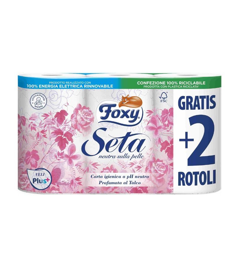 FOXY – Carta Igienica Seta – 4+2 Rotoli
