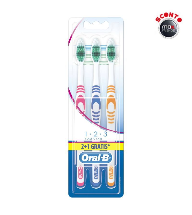 ORAL B – Spazzolino Classic Care – 3Pz