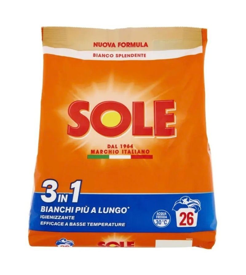 SOLE – Detersivo Lavatrice In Polvere – 26 Misurini