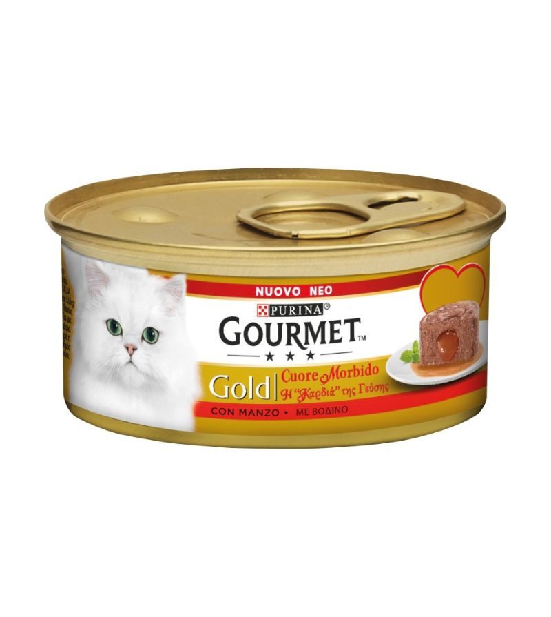 GOURMET GOLD – Cuore Morbido Con Manzo – 85 Gr