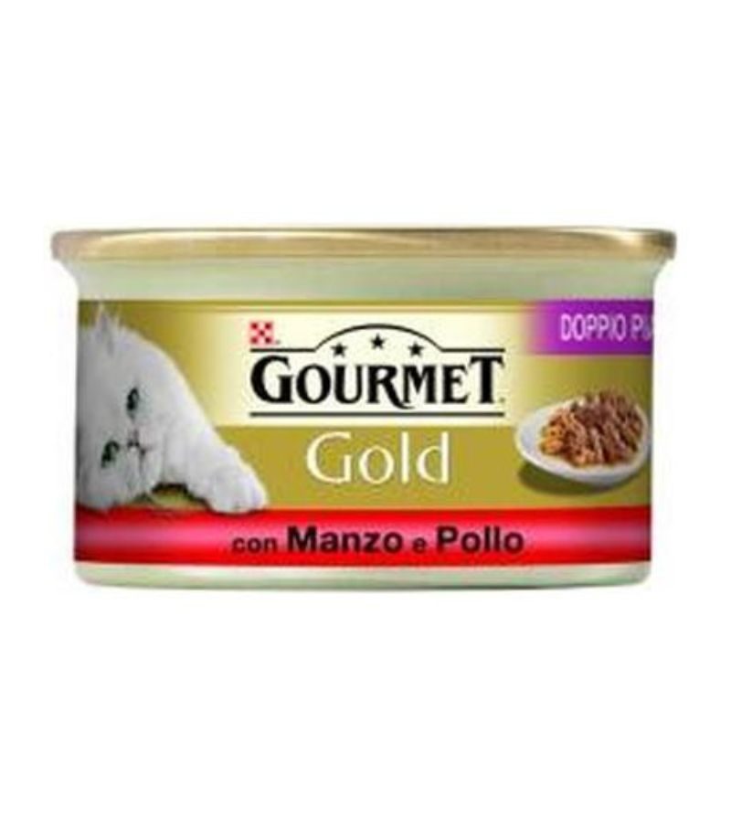 GOURMET GOLD – Doppio Piacere Con Manzo E Pollo – 85 Gr