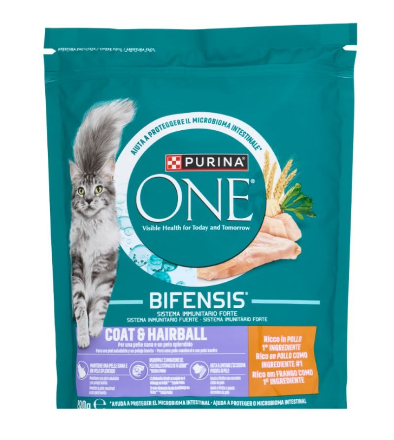 PURINA ONE – Crocchette Hairball Cat Pollo – 800 Gr