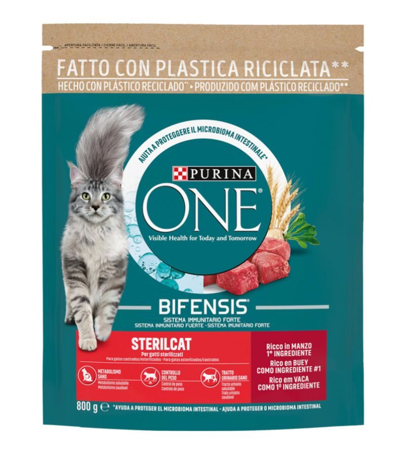 PURINA ONE – Crocchette Sterilcat Manzo – 800 Gr
