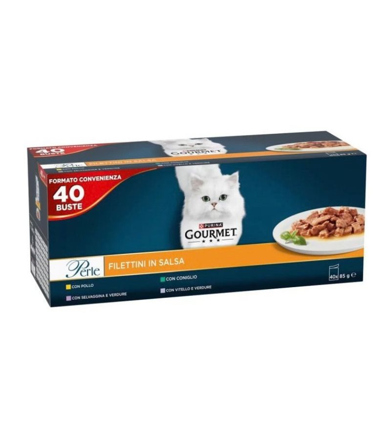 GOURMET PERLE – Filettini In Salsa Multipack – 40 Pz
