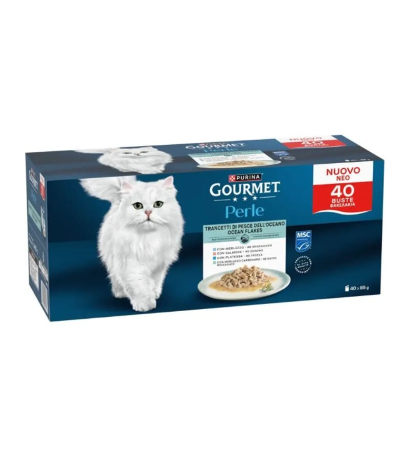 GOURMET PERLE – Trancetti Di Pesce Dell’Oceano Multipack – 40 Pz